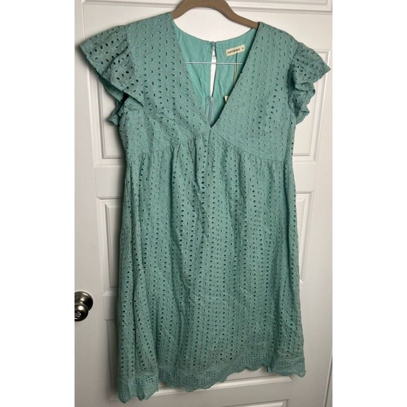 NWT‎ AndTheWhy Women Light Blue Casual Dress M - Picture 1 of 16